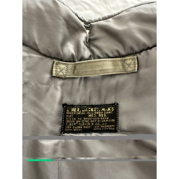 Vintage USAF Albert Turner & Co. Military Jacket Sherpa Lining Ex Medium Regular - Picture 3 of 8
